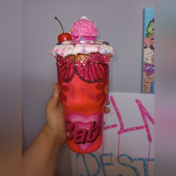Barbie Accessories - Barbie inspired 3d sundae tumbler 😻